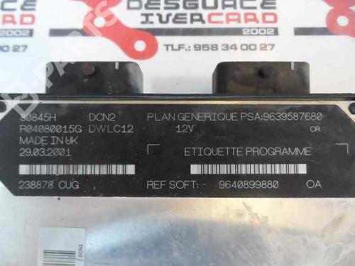 Engine control unit (ECU) PEUGEOT 206 Hatchback (2A/C) 1.9 D | BP201344M57 