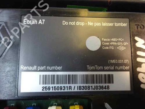 Used Display monitor Display monitor RENAULT MEGANE III Grandtour (KZ0/1) 1.5 dCi (KZ0C, KZ1A) (90 hp) 3450239 3450239