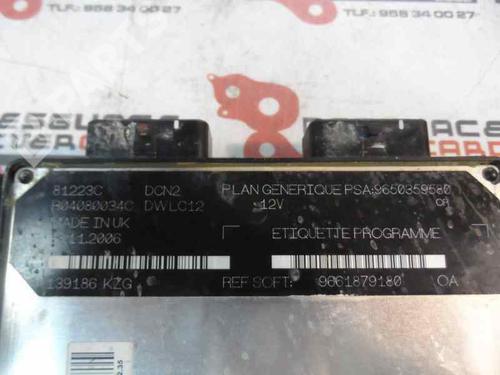 Engine control unit (ECU) CITROËN BERLINGO / BERLINGO FIRST MPV (MF_, GJK_, GFK_) 1.9 D (MFWJZ) | BP199618M57 