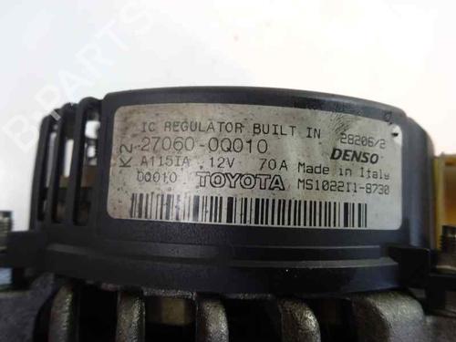 Used Alternator TOYOTA AYGO (_B1_) 1.0 (KGB10_, KGB10R) (68 hp) 8404243