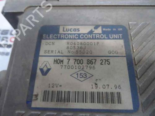 Engine control unit (ECU) RENAULT MEGANE I (BA0/1_) 1.9 D Eco (BA0A, BA0U, BA0R) | BP199377M57