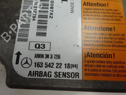 Used ECU airbags MERCEDES-BENZ M-CLASS (W163) ML 270 CDI (163.113) (163 hp) 10496862