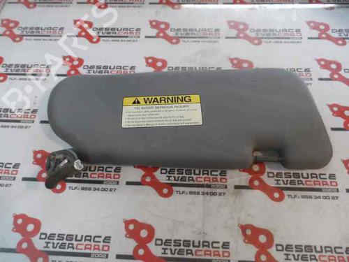 Used Left sun visor KIA SORENTO I (JC) 2.5 CRDi 4WD (140 hp) 1622933