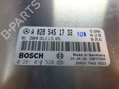 Used Engine control unit (ECU) MERCEDES-BENZ VANEO (414) 1.7 CDI (414.700) (91 hp) 6558969
