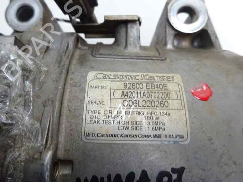 AC compressor NISSAN NAVARA NP300 (D40) 2.5 dCi 4WD | BP4702393M34