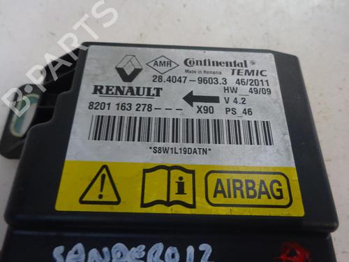 Kollisjonspute styreenhet DACIA SANDERO 1.5 dCi (88 hp) 10744991