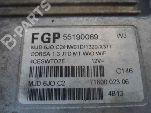 Engine control unit (ECU) OPEL CORSA C (X01) 1.3 CDTI (F08, F68) | BP199493M57 
