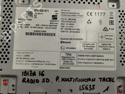 Radio SEAT IBIZA IV (6J5, 6P1)  | BP13742932E6 