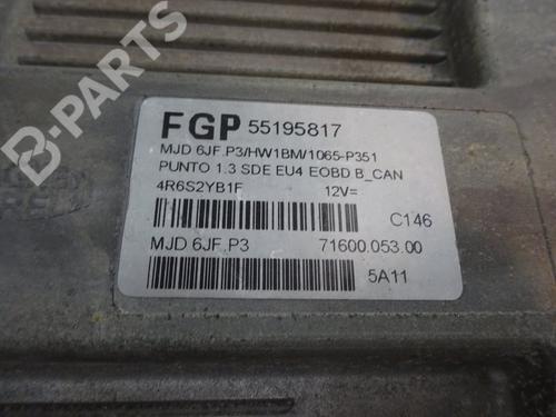 Engine control unit (ECU) FIAT PUNTO (188_) 1.3 JTD 16V | BP10496713M57 