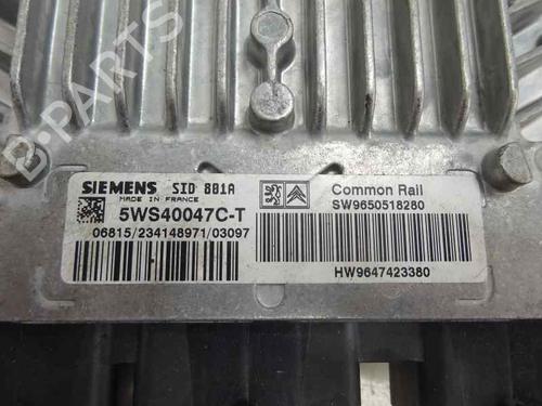 Engine control unit (ECU) CITROËN C5 I (DC_) 2.0 HDi (DCRHYB) | BP9768738M57