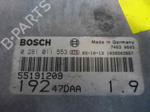 Used Engine control unit (ECU) Engine control unit (ECU) FIAT STILO (192_) 1.9 JTD (192_XE1A) (115 hp) 199398 199398
