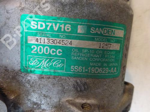 AC compressor FORD FIESTA V (JH_, JD_) 1.6 TDCi | BP10509257M34 