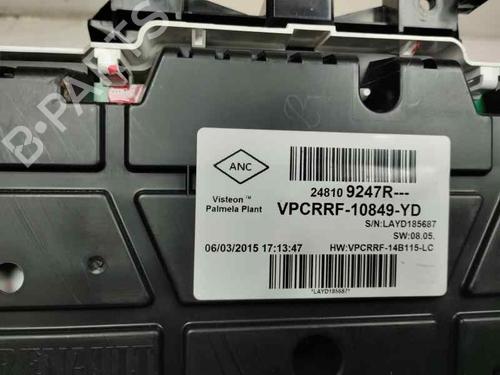 Used Instrument cluster RENAULT CLIO IV Grandtour (KH_) 0.9 TCe 90 (90 hp) 21394941