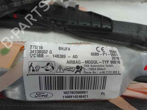 Høyre gardin kollisjonspute FORD FIESTA VI (CB1, CCN) 1.25 | BP9664152C12