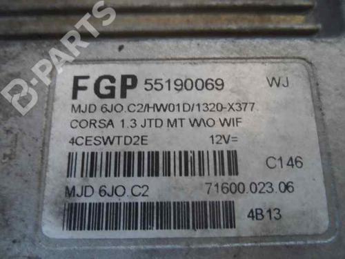 Engine control unit (ECU) OPEL CORSA C (X01) 1.3 CDTI (F08, F68) | BP199493M57 