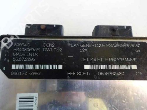 Used Engine control unit (ECU) PEUGEOT PARTNER Box Body/MPV (5_, G_) 1.9 D (69 hp) 2679152