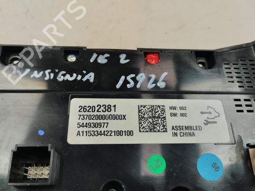 Climate control OPEL INSIGNIA A (G09) 1.6 CDTi (68) | BP17547244I5 