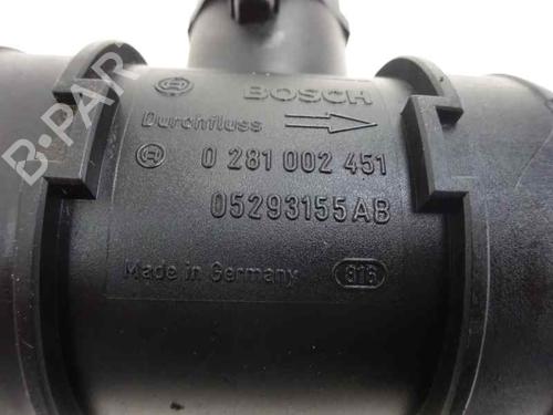 Luftmassemåler CHRYSLER VOYAGER IV (RG, RS) 2.5 CRD (141 hp) 3206827