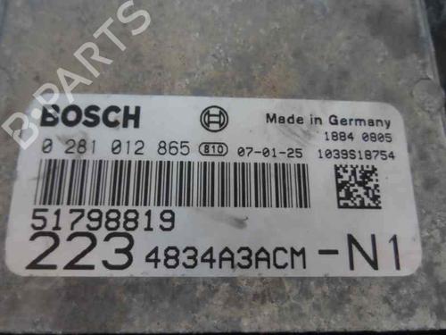 Used Engine control unit (ECU) FIAT DOBLO Box Body/MPV (223_) 1.9 JTD (105 hp) 249275