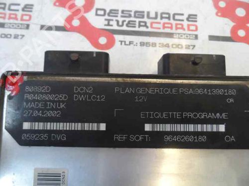 Engine control unit (ECU) CITROËN BERLINGO / BERLINGO FIRST MPV (MF_, GJK_, GFK_) 1.6 HDI 75 (MF9HW, GJ9HWC, GF9HWC, GN9HWC) | BP199560M57