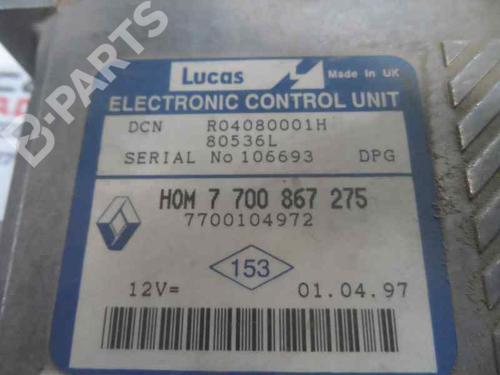 Engine control unit (ECU) RENAULT MEGANE I (BA0/1_)  | BP199376M57 
