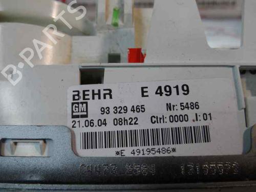 Airco bedieningspaneel OPEL MERIVA A MPV (X03) 1.7 CDTI (E75) (100 hp) 1449703