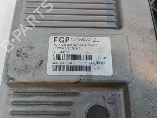 Engine control unit (ECU) OPEL CORSA C (X01) 1.3 CDTI (F08, F68) | BP17109732M57
