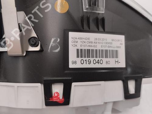 Used Instrument cluster PEUGEOT 208 I (CA_, CC_) 1.4 HDi (68 hp) 15255826