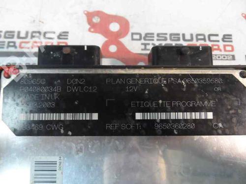 Engine control unit (ECU) CITROËN BERLINGO / BERLINGO FIRST MPV (MF_, GJK_, GFK_) 1.9 D (MFDJY) | BP199616M57 