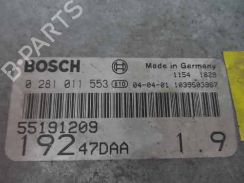 Used Engine control unit (ECU) FIAT STILO (192_) 1.9 D Multijet (100 hp) 249273