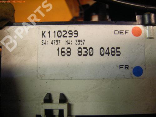 Climate control MERCEDES-BENZ A-CLASS (W168) A 160 (168.033, 168.133) | BP984850I5 
