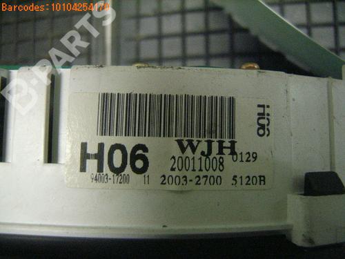 Instrument cluster HYUNDAI MATRIX (FC) 1.6 | BP990087C47 