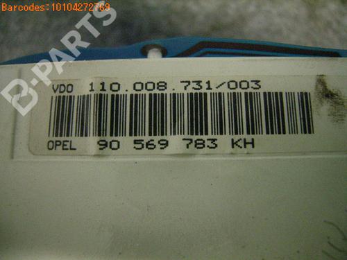 Instrument cluster OPEL VECTRA B Hatchback (J96) 1.8 i 16V (F68) | BP990690C47 
