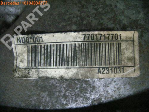 Gearbox RENAULT MEGANE II Estate (KM0/1_) 1.9 dCi (KMRG, KM1G, KM0G, KM2C) | BP307592M3 
