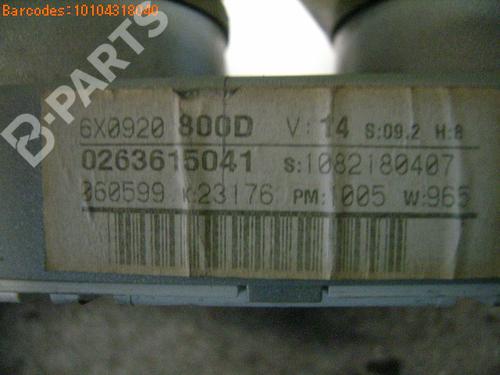 Instrument cluster VW LUPO I (6X1, 6E1) 1.7 SDI | BP991778C47 
