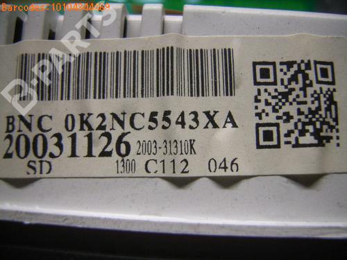 Instrument cluster KIA SHUMA II (FB) 1.8 | BP992343C47 