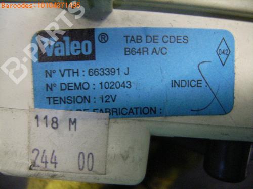Climate control RENAULT MEGANE I Coach (DA0/1_) 2.0 16V IDE (DA03, DA0P, DA14) | BP993134I5 