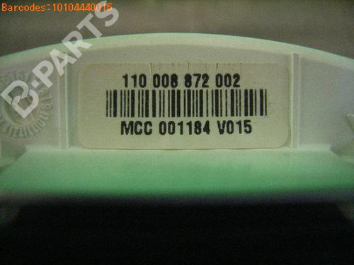 Instrument cluster SMART CITY-COUPE (450) 0.6 (S1CLA1, 450.341) | BP967451C47 