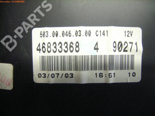 Instrument cluster FIAT PUNTO (188_) 1.2 60 (188.030, .050, .130, .150, .230, .250) | BP968909C47 
