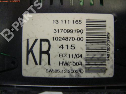 Display monitor OPEL ASTRA H (A04) 1.4 (L48) | BP972786C48 