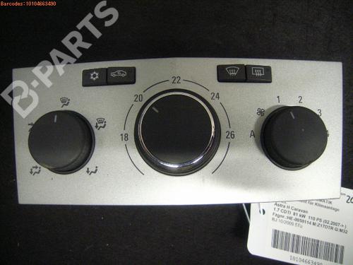 Used Climate control OPEL ASTRA H Estate (A04) 1.7 CDTI (L35) (125 hp) 974052