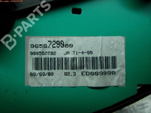 Instrument cluster PEUGEOT 206 Hatchback (2A/C) 1.4 HDi eco 70 | BP975309C47 