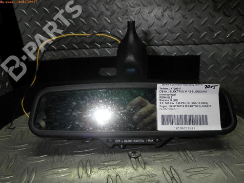 Used Rear mirror RENAULT ESPACE III (JE0_) 2.0 16V (JE0N, JE0L, JE02) (140 hp) 976548