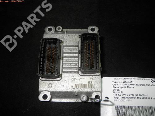 Computer motormanagement OPEL CORSA C (X01) 1.2 (F08, F68) (75 hp) 293428