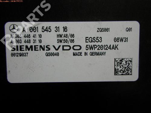 Calculateur boîte de vitesse automatique MERCEDES-BENZ E-CLASS T-Model (S211) E 280 T CDI 4-matic (211.284) | BP979277M51 