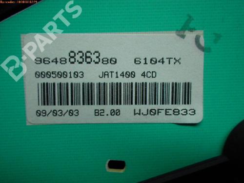 Instrument cluster PEUGEOT 206 Hatchback (2A/C) 2.0 HDI 90 | BP980090C47 