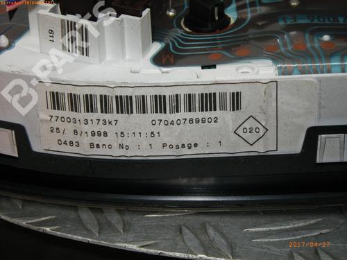 Instrument cluster RENAULT KANGOO (KC0/1_) 1.2 (KC0A, KC0K, KC0F, KC01) | BP982040C47 