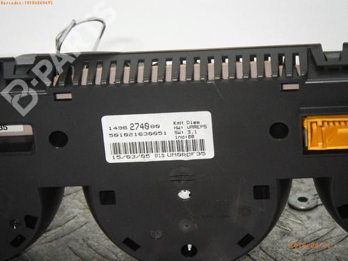 Instrument cluster CITROËN C8 (EA_, EB_) 2.2 HDi | BP982844C47 