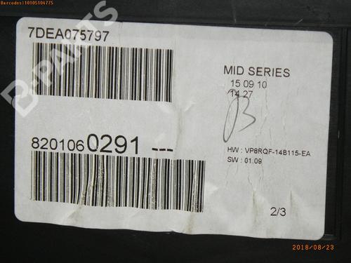 Used Instrument cluster RENAULT CLIO III (BR0/1, CR0/1) 1.2 16V (BR02, BR0J, BR11, CR02, CR0J, CR11) (75 hp) 1552396