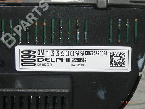 Climate control OPEL ASTRA J (P10) 1.6 (68) | BP1962118I5 